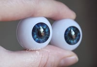 Image 2 of 24mm - Acrylic Eyes - Half Round - Brilliant Blue