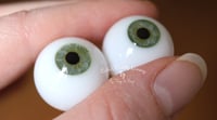 Image 5 of 20mm - Full Round - German Glass Eyes - Green - Imperfect