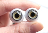 Image 4 of 18mm - German Glass Eyes - Full Round - Solid - Gray