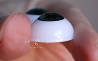 Image 3 of 20mm - Acrylic Eyes - Half Round - Topaz Blue