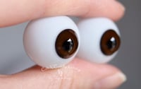 Image 2 of 20mm - Full Round - German Glass Eyes - Dark Brown
