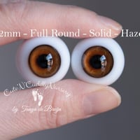 Image 1 of 22mm - Full Round - Solid - German Glass Eyes - Hazel