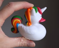 Image 2 of Uniduck - Unicorn - Duck - Rubber Ducky - Bath Toy - Imperfect