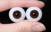 Image 4 of 20mm - Full Round - German Glass Eyes - Dark Brown