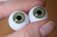 Image 8 of 18mm - Full Round - German Glass Eyes - Green - Imperfect