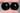 22mm - Solid Glass - Flat Back Eyes - Black