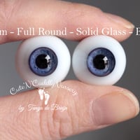Image 1 of 18mm - Full Round - Solid - German Glass Eyes - Blue