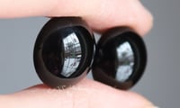 Image 2 of 18mm - Solid Glass - Flat Back Eyes - Black