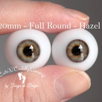 Image 1 of 20mm - Full Round - German Glass Eyes - Hazel