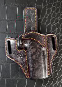 Image 1 of Alpha Foxtrot Romulus Comp or 5" model Urban Sands Camo Owb holster.