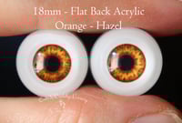 Image 1 of 18mm - Acrylic Eyes - Orange/Hazel