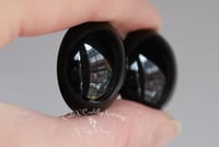 Image 2 of 24mm - Solid Glass - Flat Back Eyes - Black