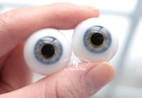 Image 4 of 22mm - Full Round - German Glass Eyes - Light Blue