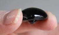 Image 3 of 24mm - Solid Glass - Flat Back Eyes - Black