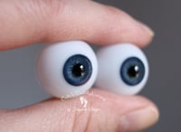 Image 2 of 18mm - Full Round - German Glass Eyes - Blue