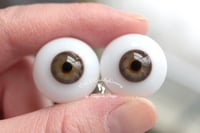 Image 4 of 20mm - Full Round - German Glass Eyes - Hazel - Small Pupils