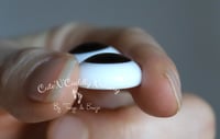 Image 3 of 18mm - German Glass Eyes - Flat Back - Economy Eyes - Brown