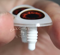 Image 3 of 22mm - Acrylic Eyes - Orange/Hazel