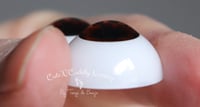 Image 3 of 22mm - Acrylic Eyes - Half Round - Brown