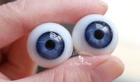 Image 4 of 22mm - Full Round - German Glass Eyes - Blue #2