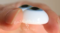 Image 3 of 22mm - German Glass Eyes - Flat Back - Light Blue