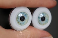 Image 2 of 22mm - Acrylic Eyes - Ice Blue with a Touch of Orange