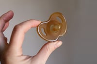 Image 6 of Silicone Pacifier - Amber - Flat Nipple - Newborn and Up