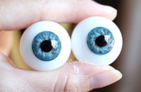 Image 4 of 26mm - Full Round - German Glass Eyes - Light Blue
