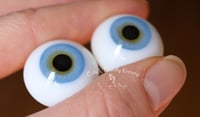 Image 4 of 22mm - German Glass Eyes - Flat Back - Light Blue