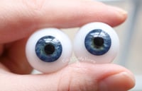 Image 4 of 20mm - Full Round -  German Glass Eyes - Blue - Imperfect