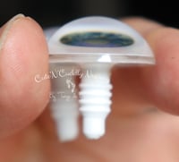 Image 3 of 22mm - Acrylic Eyes - Ice Blue with a Touch of Orange