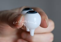 Image 3 of 22mm - Full Round -  German Glass Eyes - Turquoise