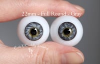 Image 1 of 22mm - Full Round - German Glass Eyes - Gray
