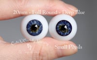 Image 1 of 20mm - Full Round - German Glass Eyes - Deep Blue