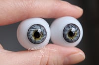 Image 2 of 22mm - Full Round - German Glass Eyes - Gray