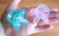 Image 1 of JollyPop ~ Newborn and Up ~ Silicone Pacifier - Plus - Extra Strong Nipple