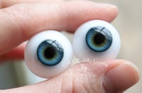Image 4 of 20mm - Full Round - German Glass Eyes - Turquoise