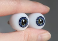 Image 2 of 18mm - Full Round - German Glass Eyes - Deep Blue - Imperfect