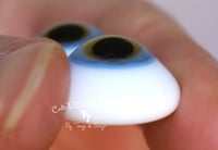 Image 3 of 18mm - German Glass Eyes - Flat Back - Light Blue