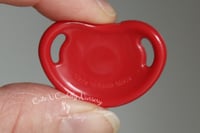 Image 2 of Cutiepie - Honeybug Pacifier - Micro Preemie - with Magnet - Sweetheart Red