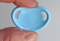 Image 2 of Cutiepie - Honeybug Pacifier - Micro Preemie - with Magnet - Sky Blue