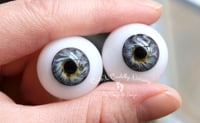 Image 4 of 22mm - Full Round - German Glass Eyes - Gray