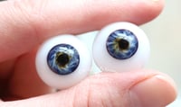 Image 4 of 18mm - Full Round - German Glass Eyes - Deep Blue - Imperfect