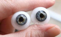 Image 4 of 18mm - Full Round - German Glass Eyes - Gray - Imperfect