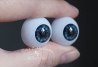 Image 2 of 20mm - Acrylic Eyes - Half Round - Brilliant Blue