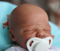 Image 4 of Cutiepie - Honeybug Pacifier - Micro Preemie - with Magnet - Sky Blue
