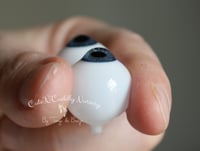 Image 3 of 18mm - Full Round - German Glass Eyes - Blue - Imperfect