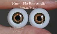 Image 1 of 20mm - Acrylic Eyes - Brown/Hazel