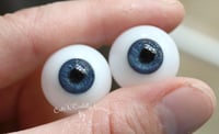 Image 4 of 18mm - Full Round - German Glass Eyes - Blue - Imperfect