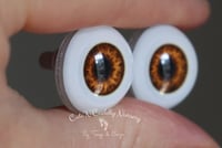 Image 2 of 20mm - Acrylic Eyes - Hazel/Orange